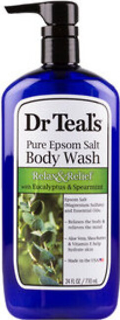 Dr. Teals Relax And Relief Ultra Moisturizing Body Wash With Eucalyptus Spearmint - 24 Oz