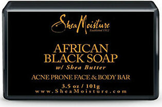 Shea Moisture African Black Soap Acne Prone Face And Body Bar, 3.5 Oz