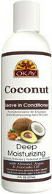 Okay Coconut Oil Deep Moisturizing Leave In Hair Conditioner, 8 Oz