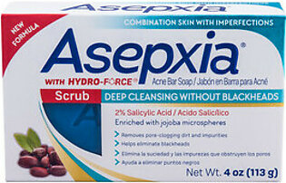 Asepxia Scrub Soap Bar For Combination Skin, 4 Oz