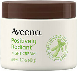 Aveeno Positively Radiant Intensive Night Cream With Vitamin B3, 1.7 Oz