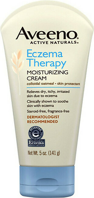 Aveeno Eczema Therapy Moisturizing Cream Helps Skin Protectant, 5 oz