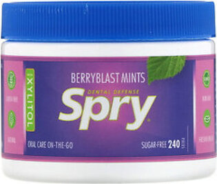 Spry Xylitol Berryblast Mints Dental Defense, 240 Ea