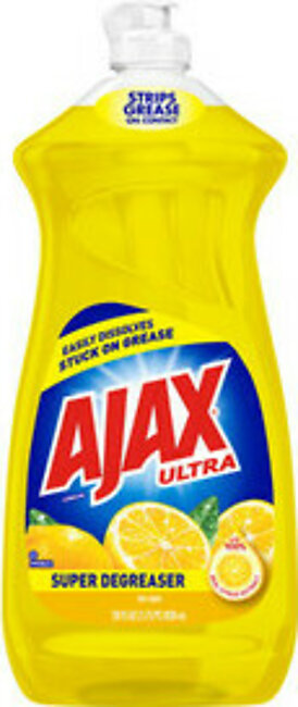 Ajax Dishwashing Liquid Dish Soap Yellow Lemon, 28 Oz