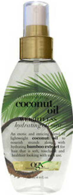 Ogx Coconut Oil Mist for Hair, Weightless Hydrating Spray, 4 Oz