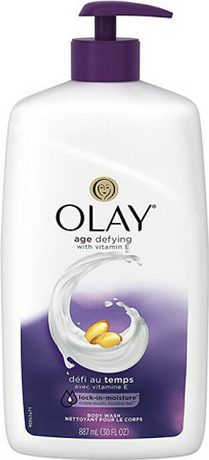 Olay Age Defying with Vitamin E Body Wash Lock-In-Moisture, 30 oz