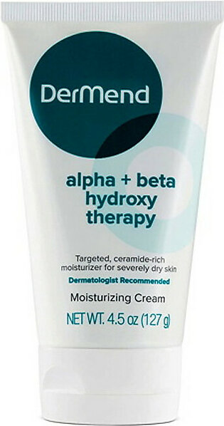 Dermend Alpha Beta Hydroxy Therapy Moisturizing Cream for Dry Skin, 4.5 Oz