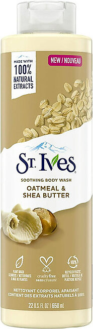 St Ives Oatmeal and Shea Butter Soothing Body Wash, 22 Oz