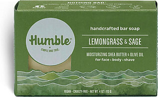 Humble Moisturizing Bar Soap, Lemongrass And Sage, 4 Oz
