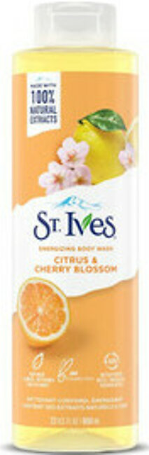 St Ives, Energizing Body Wash, Citrus And Cherry Blossom, 22 Oz