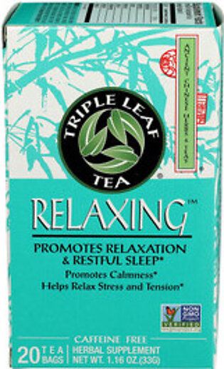 Triple Leaf Tea Relaxing Herbal Tea, 20 Ea