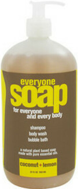Eo Products Everyone 3-In-1 Soap, Coconut And Lemon - 32 Oz