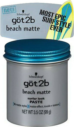 Got 2B Core Beach Matte Surfer Look Paste For Hair Style, 3.5 oz