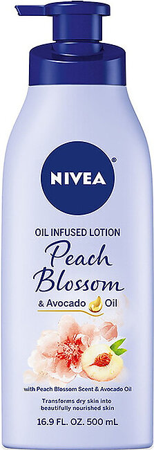 Nivea Oil Infused Peach Blossom and Avocado Oil Body Lotion, 16.9 Oz