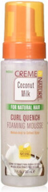 Creme Of Nature Coconut Milk Curl Quench Foaming Mousse, 7 Oz