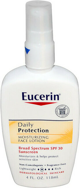 Eucerin Everyday Protection Face Lotion For Sensitive Skin, Spf 30 - 4 Oz