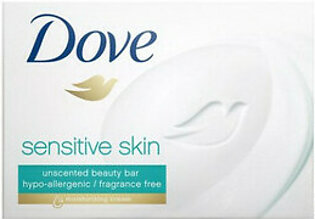 Dove Sensitive Skin Unscented Hypoallergenic Beauty Bar Soap, 3.75 Oz