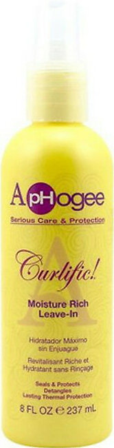 Aphogee Curlific Moisture Rich Leave In For Hair, 8 Oz