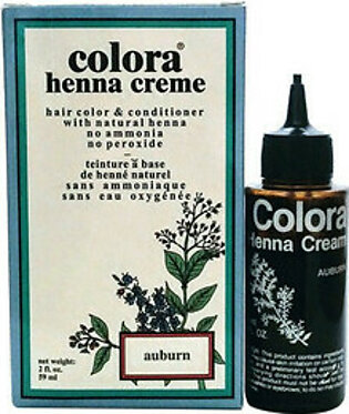 Hair Color And Conditioner Auburn By Colora Henna Creme, 2 Oz
