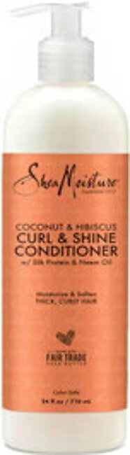Shea Moisture Coconut And Hibiscus Conditioner For Dry Curly Hair, 24 Oz