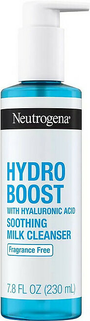 Neutrogena Hydro Boost Fragrance Free Soothing Milk Cleanser, 7.8 Oz