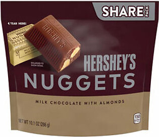 Hersheys Nuggets Milk Chocolate With Almonds, 10.1 Oz