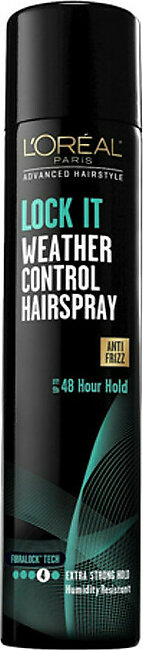 Loreal Paris Advanced Hairstyle Lock It Weather Control Hairspray, 8.25 Oz
