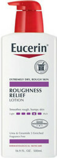 Eucerin Roughness Relief Body Lotion, Smoothes Rough, Bumpy Skin, 16.9 Oz