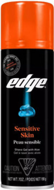Edge Advanced Shaving Gel, Sensitive Skin With Aloe, 7 Oz