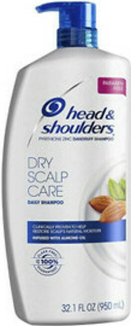 Head and Shoulders Dry Scalp Care Daily Shampoo infused with Almond Oil, 32.1 Oz