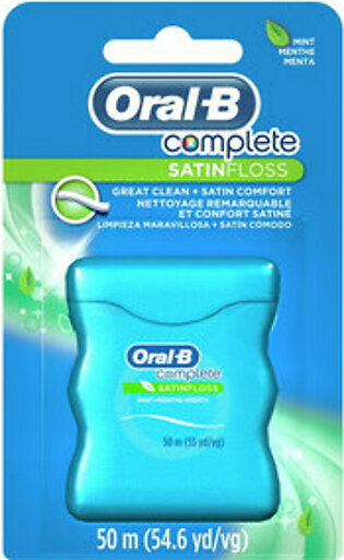 Oral-B Satinfloss Dental Floss, Mint, 55 Yards