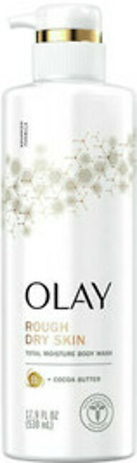 Olay Total Moisture Body Wash with Vitamin B3 and Cocoa Butter, 17.9 Oz