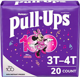 Huggies Pull Ups Girls Potty Training Pants, Size 3t To 4t, 20 Ea
