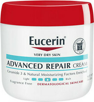 Eucerin Advanced Repair Cream Jar, Very Dry Skin, 16 Oz