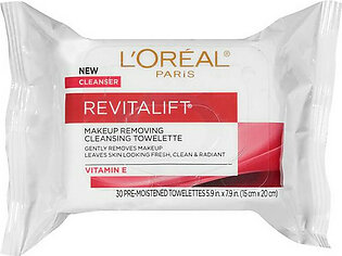 Loreal Revitalift Radiant Smoothing Wet Cleansing Towelettes - 30 Ea
