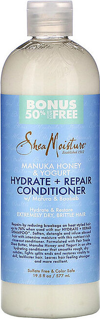 Shea Moisture Manuka Honey and Yogurt Hydrate and Repair Conditioner, 19.5 Oz