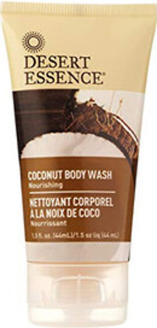 Desert Essence Nourishing Coconut Body Wash, Travel Size, 1.5 oz, 12 ea