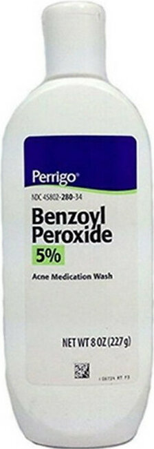 Perrigo Benzoyl Peroxide 5% Acne Medication Wash, 8 Oz