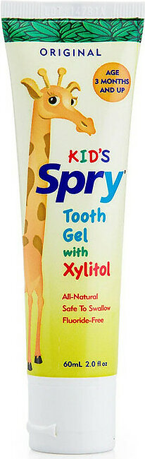 Xlear Original Kid's Spry Tooth Gel with Xylitol, 2 Oz