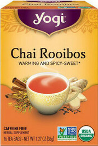 Yogi Chai Rooibos Herbal Supplement Tea Bags - 16 Ea