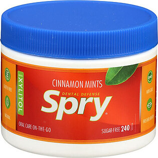 Spry Xylitol Cinnamon Mints Dental Defense, 240 Ea