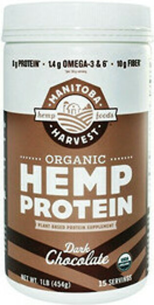 Manitoba Harvest Organic Hemp Protein Dark Chocolate, 1 Lb