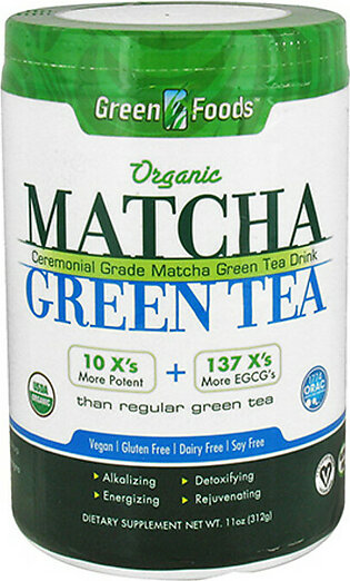 Green Foods Organic Matcha Green Tea Drink, Vegan - 11 oz