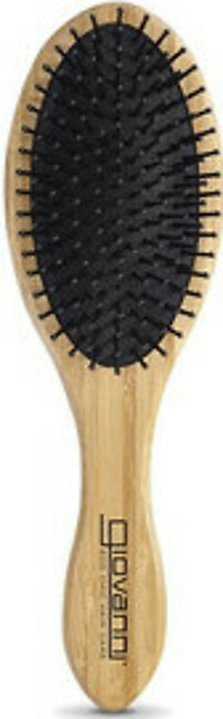 Giovanni Oval Hair Brush With Real Bamboo Handle And Base, 1 Ea