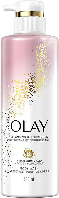 Olay Cleansing & Nourishing Body Wash with Vitamin B3 and Hyaluronic Acid , 17.9 Oz