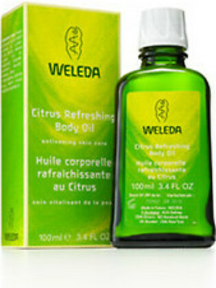 Weleda Citrus Refreshing Enlivening Skin Care Body Oil - 3.4 Oz