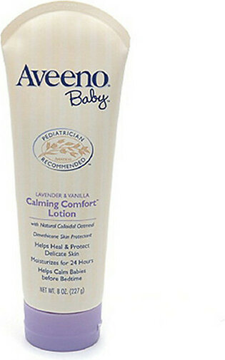 Aveeno Baby Calming Comfort Body Lotion, Lavender And Vanilla - 8 Oz