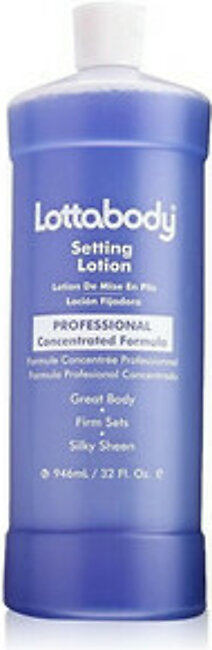 Lottabody Setting Hair Lotion For Relax and Natural Hair, 32 Oz