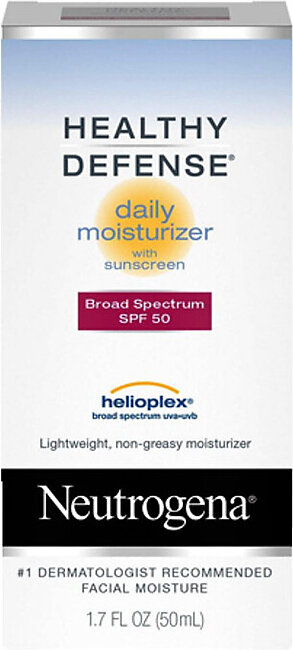 Neutrogena Healthy Defense Daily Moisturizer with SPF 50, Helioplex, 1.7 Oz