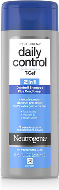 Neutrogena, T-Gel Daily Control 2 In 1 Dandruff Shampoo Plus Conditioner - 8.5 Oz
